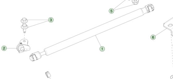 غاز القضيب - غطاء للطراز S 2012-2021 1062634-00-A