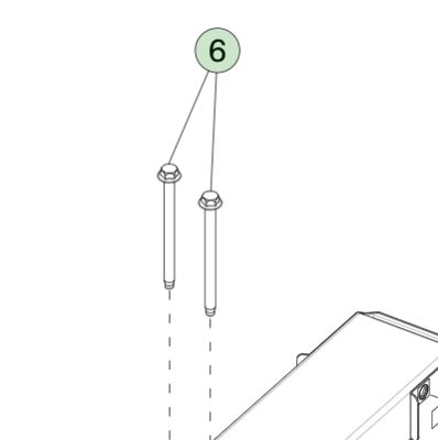 M10x130 فولاذ HF المسمار لـ Tesla Model 3/Y 2017-2023 1446114-00-B