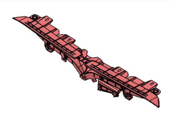 تسلا موديل S 2021+ حامل شارة T الأمامي الأسود البلاستيك 82x13x10mm