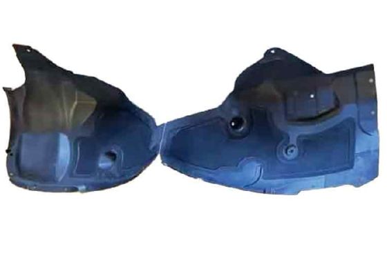 بطانة عجلة أمامية يسار تسلا موديل 3 2023+، 170x80x35 ملم، بلاستيك أسود