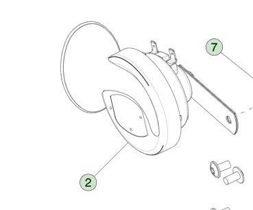 HORN,HI TONE,MODEL S RC FOR TESLA MODEL S (2012-2021) 1008953-00-H