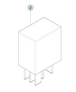 40 أمبير 12 فولت مرحل توصيل لسيارة Tesla Model S (2012-2021) رقم القطعة الأصلية 1009577-00-A