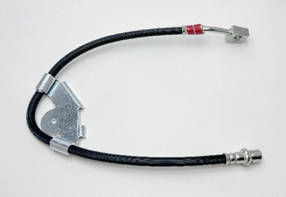 خرطوم فرامل أمامي أيسر من مادة مركبة لسيارة Tesla Model X (2015-2021) مع تصنيف هيدروليكي 2000 رطل لكل بوصة مربعة