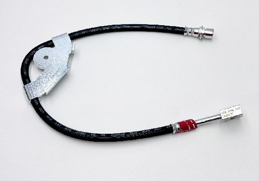 خرطوم فرامل أمامي أيسر من مادة مركبة لسيارة Tesla Model X (2015-2021) مع تصنيف هيدروليكي 2000 رطل لكل بوصة مربعة