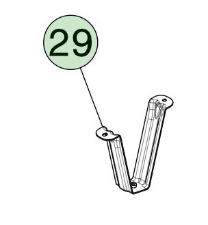 صلبة عالية تجمع دعامة صندوق اليد اليسرى لـ Tesla Model X (2015-2021) OEM Part 1049739-00-G